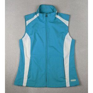 CHARLES RIVER APPAREL - WOMEN'S BLUE FULL ZIP VEST - SIZE M